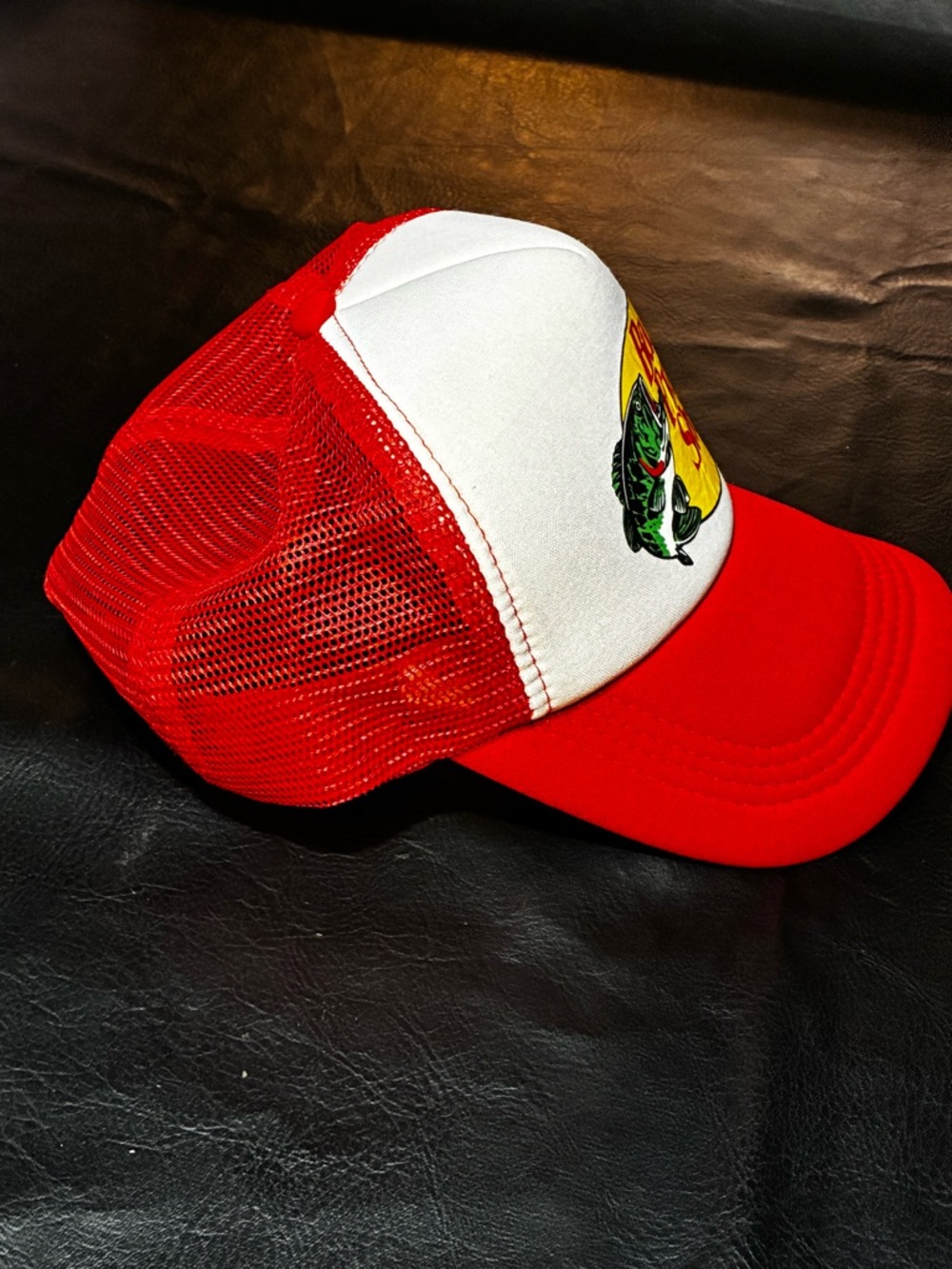 Bass Pro Shops Red & White Trucker Hat - Picture 2 of 5